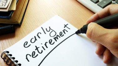 Early retirement handwritten in a note Early Retirement Is Achievable if You Start Investing in Stocks Today