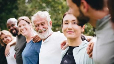 Happy people together in the park1 3 Great Dividend Stocks for Canadians