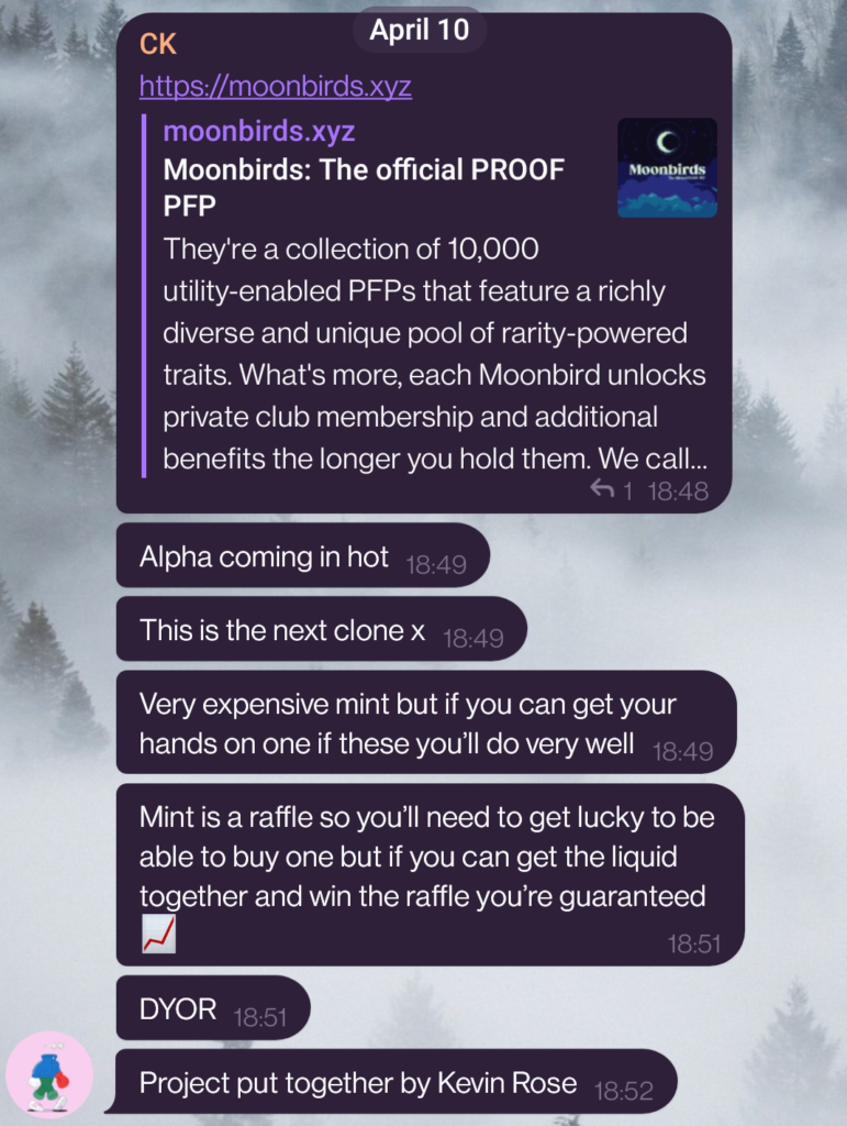 telegram 2 771x1024 1 Moonbirds – coming for the Bored Ape throne?