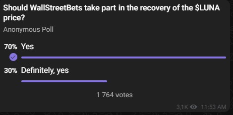 poll WallStreetBets to pump LUNA: where to buy