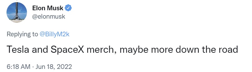 musk doge tweet1 Tesla CEO Elon Musk Confirms He’ll Keep Buying and Supporting Dogecoin