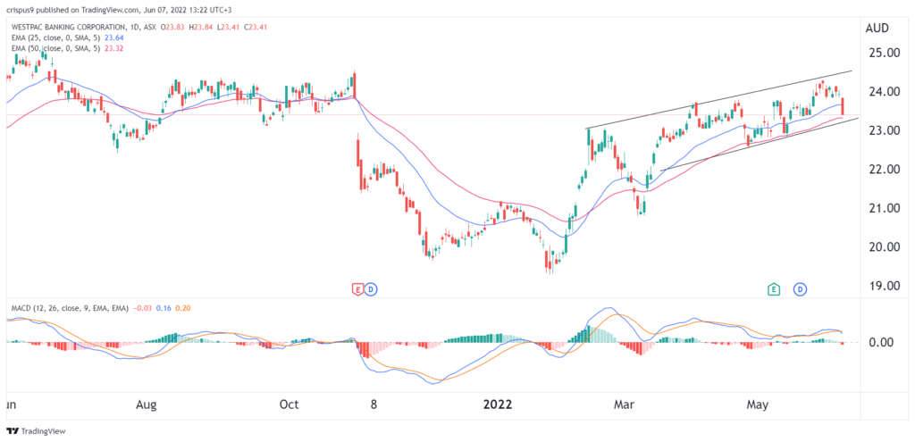 westpac share price 1024x495 1 Westpac share price nosedives after hawkish RBA. Is it a buy?