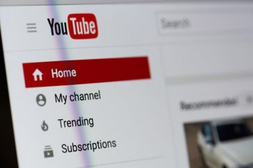 youtube logo on screen close up Google’s YouTube Shorts rivaling Tktok’s dominance in the brief-video segment