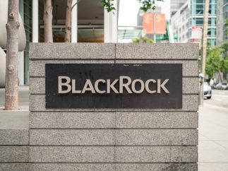 blackrock logo on office building scaled 1 BlackRock launches spot Bitcoin private trust